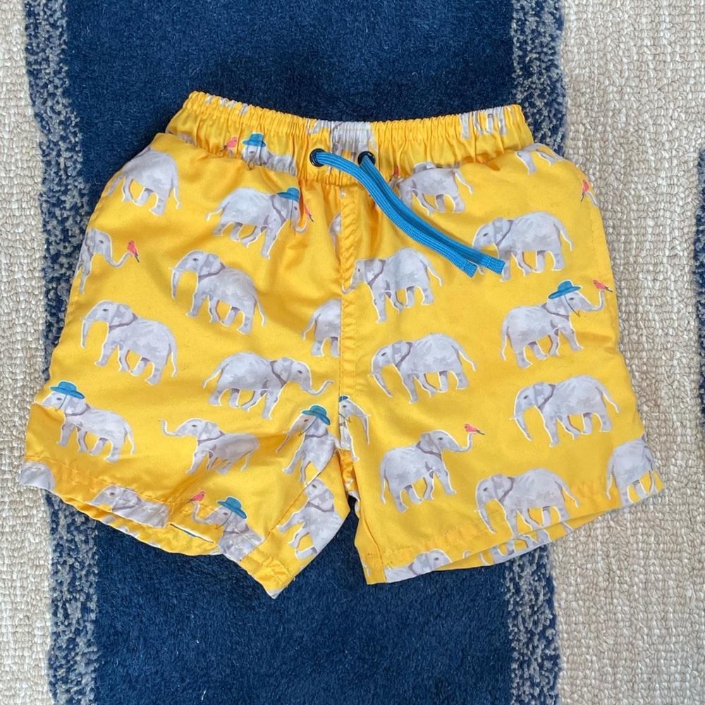 EGG toddler boy elephant swim trunks, size 2T